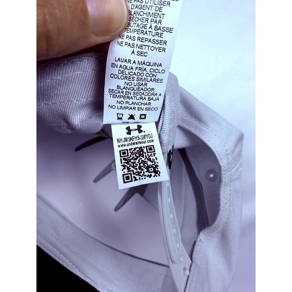 Under Armour Mens UA Chenille Logo Snapback Hat White Black 6005001 OSFM Sample - Picture 8 of 9